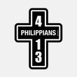 Philippians 4:13 Sticker