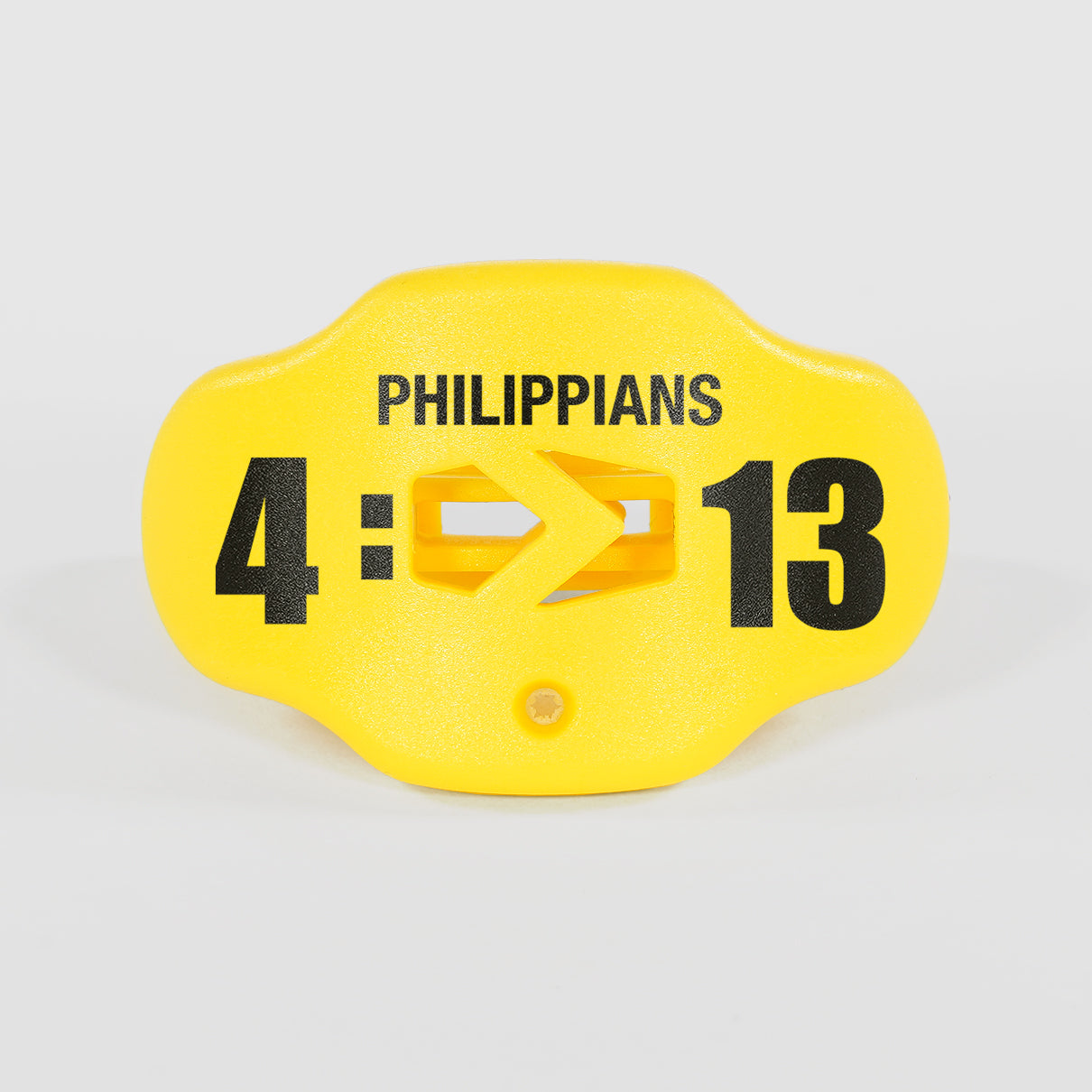 Philippians 4:13 Hue Yellow Football Mouthguard