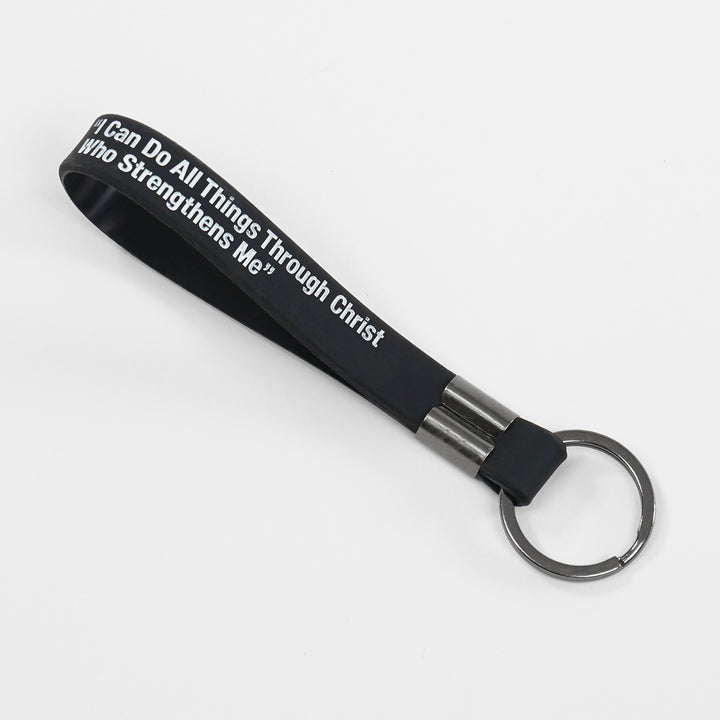 Philippians 4:13 Silicone Keychain