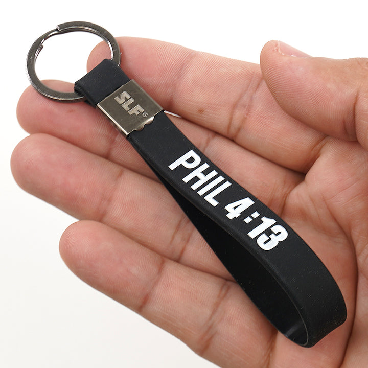 Philippians 4:13 Silicone Keychain