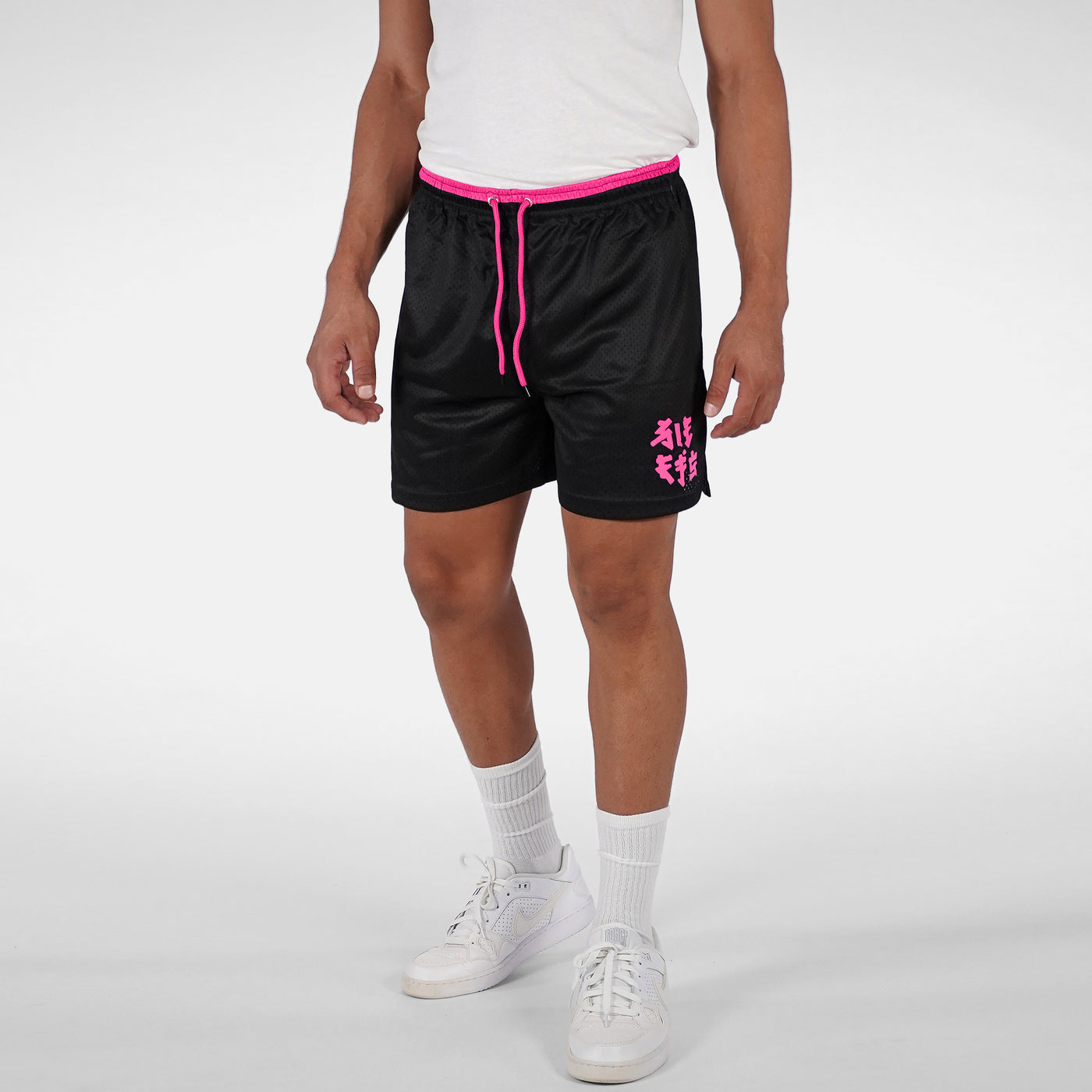 Pitch Black Finest Pink Shorts - 7&quot;