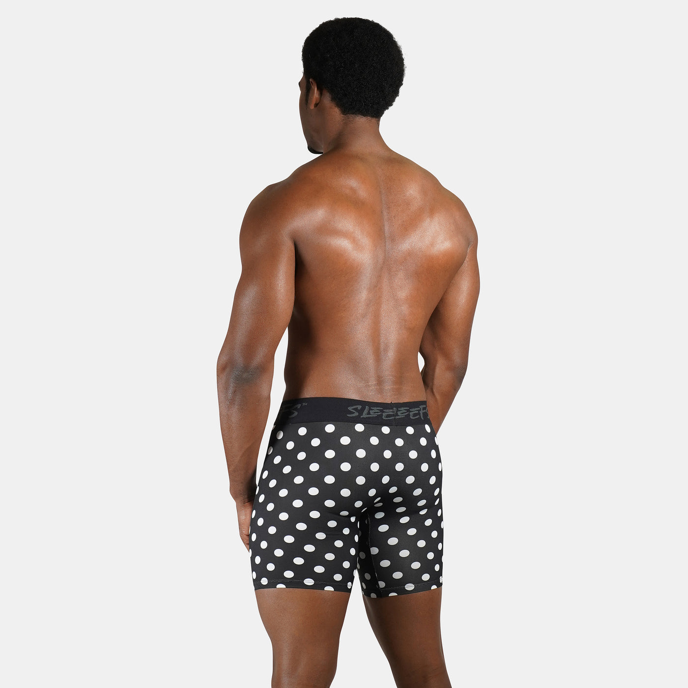 Polka Dots Black White Men's Underwear