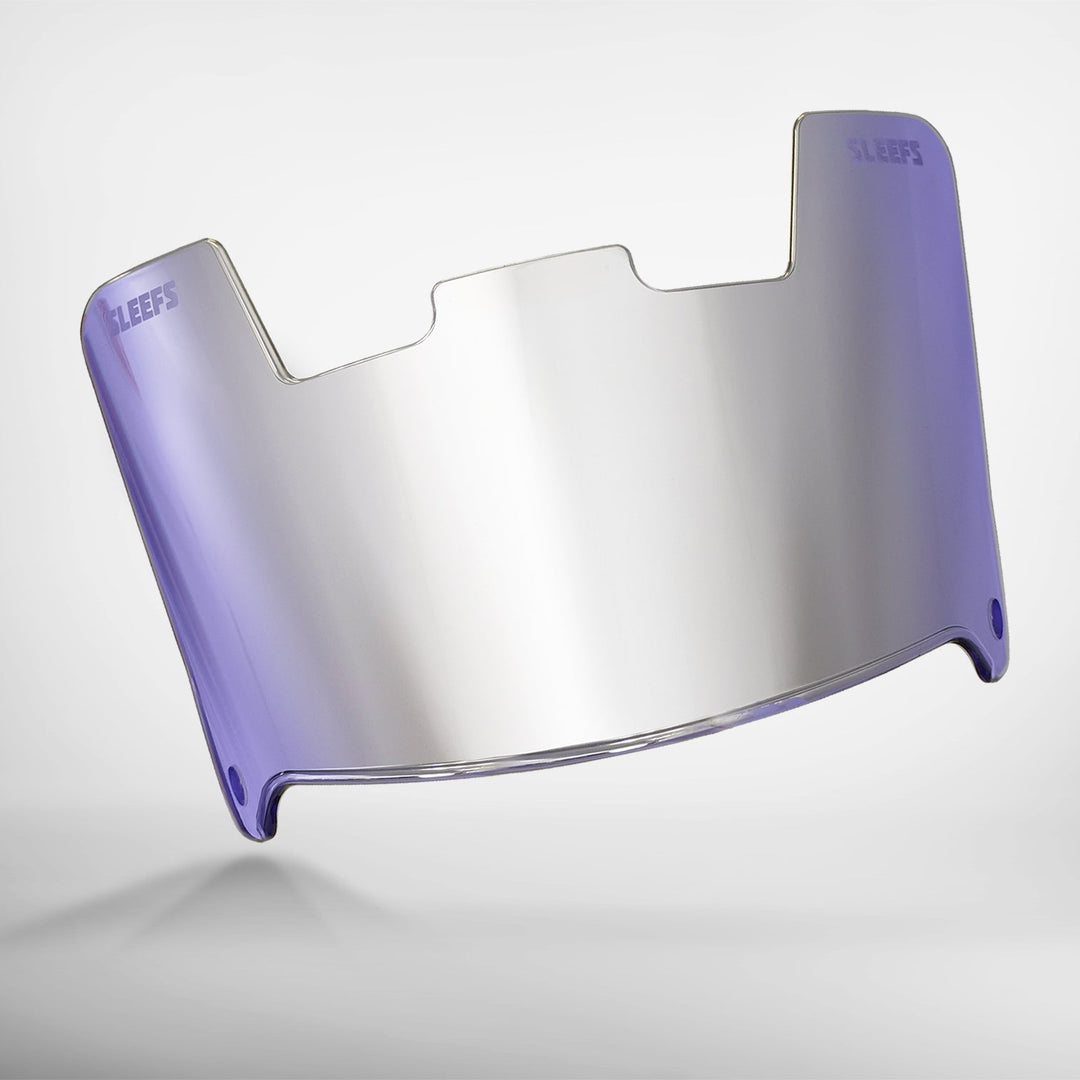 Purple Machine Silver Helmet Eye-Shield Visor for Kids