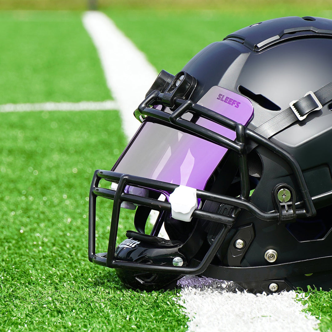 Purple Machine Silver Helmet Eye-Shield Visor for Kids
