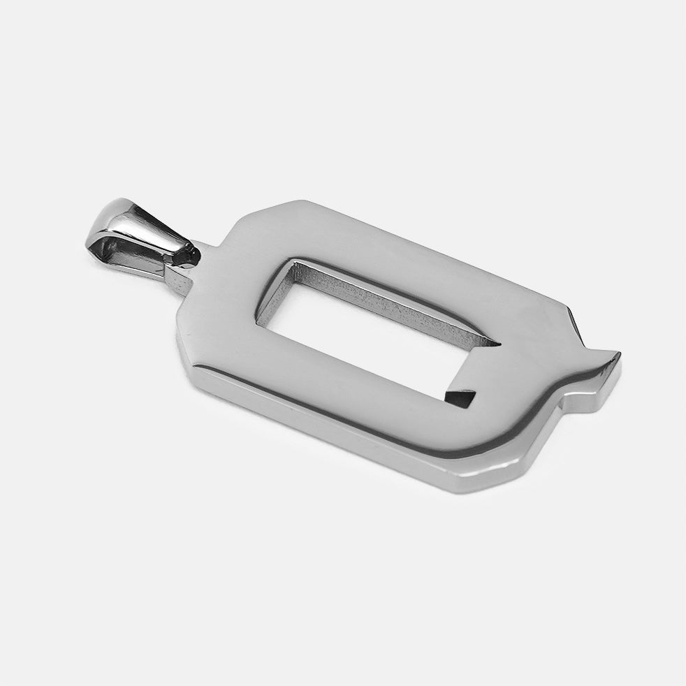 Q Letter Pendant with Chain Kids Necklace - Stainless Steel