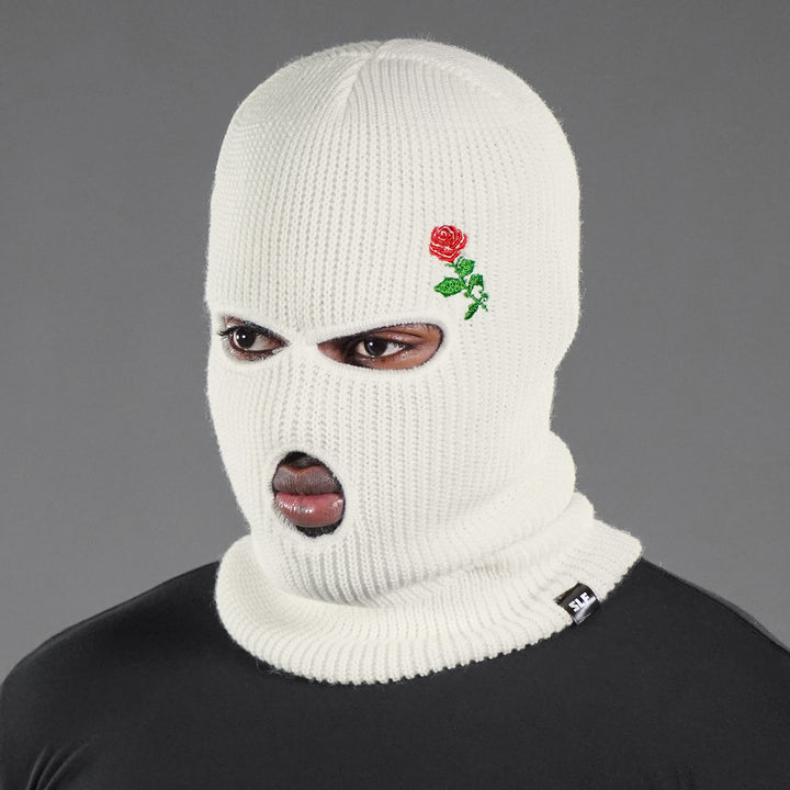 Red Rose Ski Mask