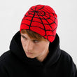 Red Web Beanie