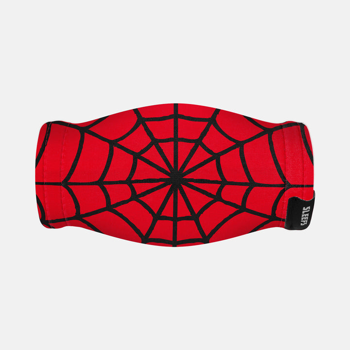 Red Web Pattern Chin Strap Cover