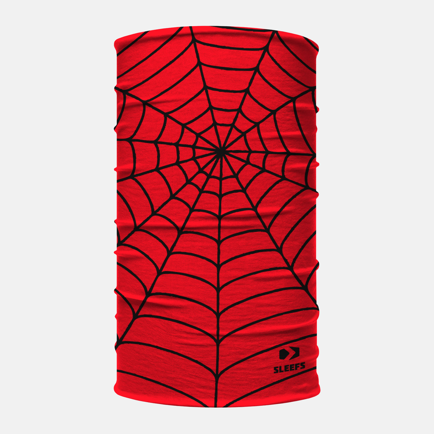 Red Web Pattern Neck Gaiter