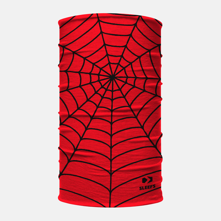Red Web Pattern Neck Gaiter