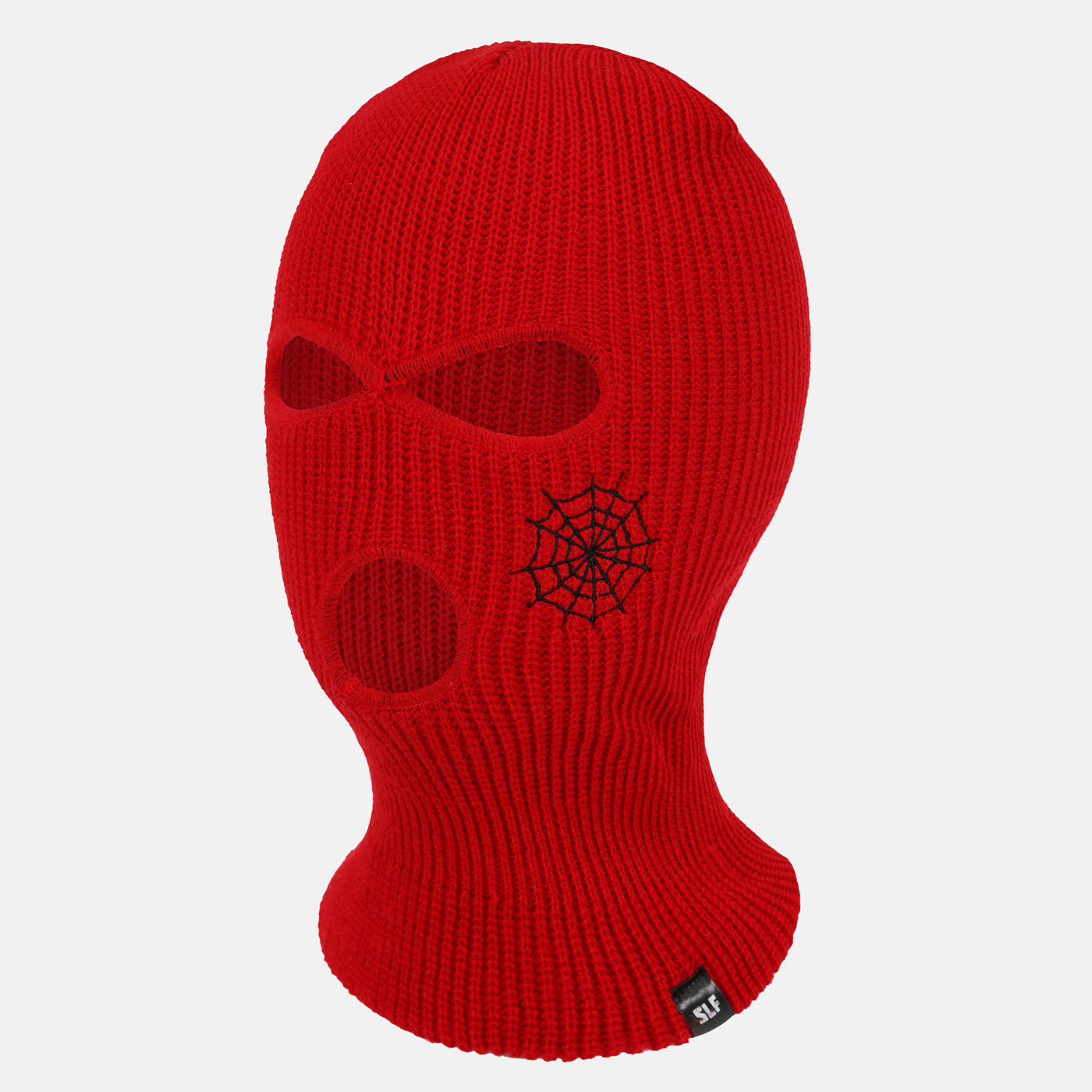 Red Web Pattern Ski Mask