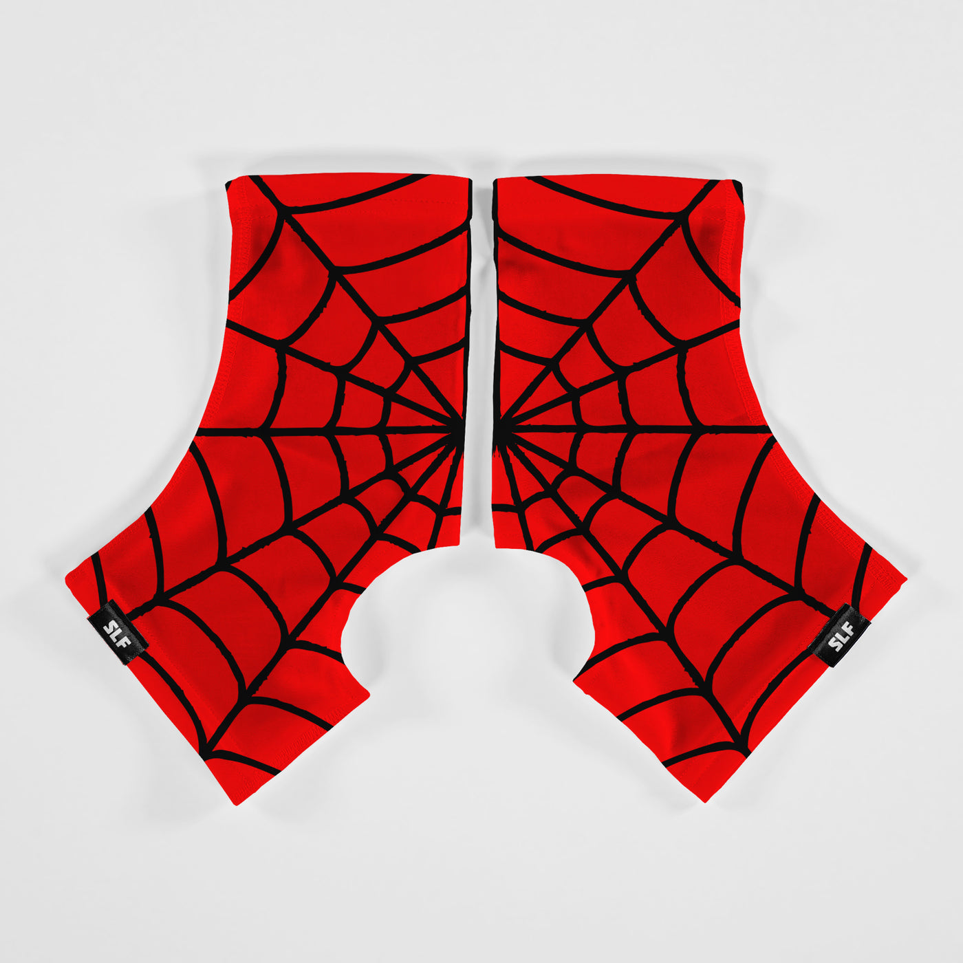 Red Web Pattern Spats / Cleat Covers
