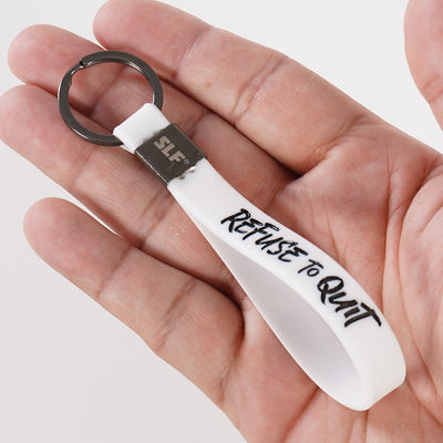 Refuse to Quit Silicone Keychain