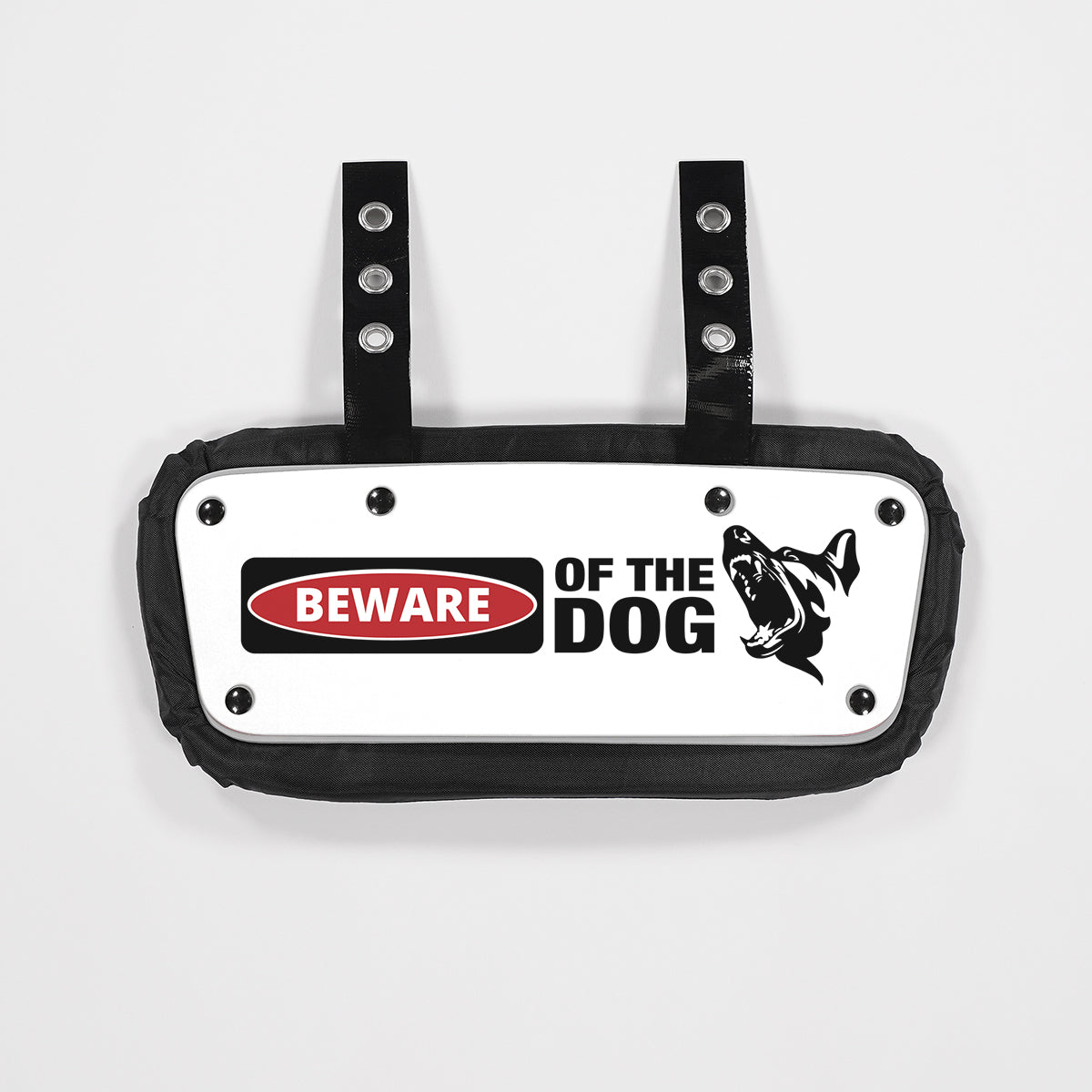 Beware of the Dog Sticker for Back Plate