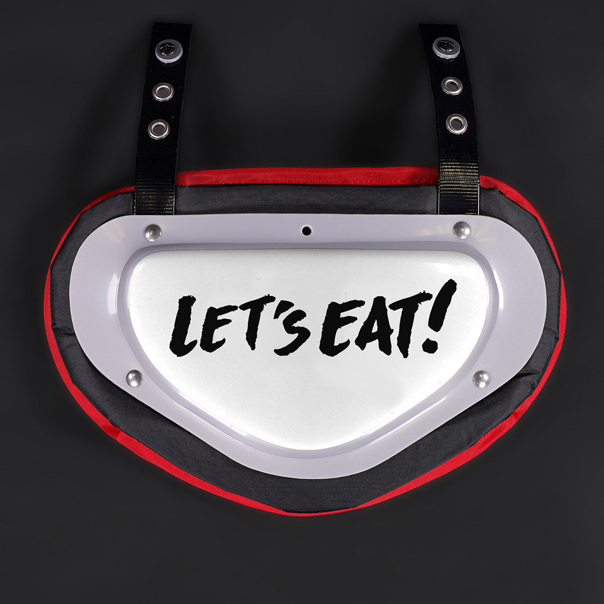 Let's Eat White Sticker for Back Plate