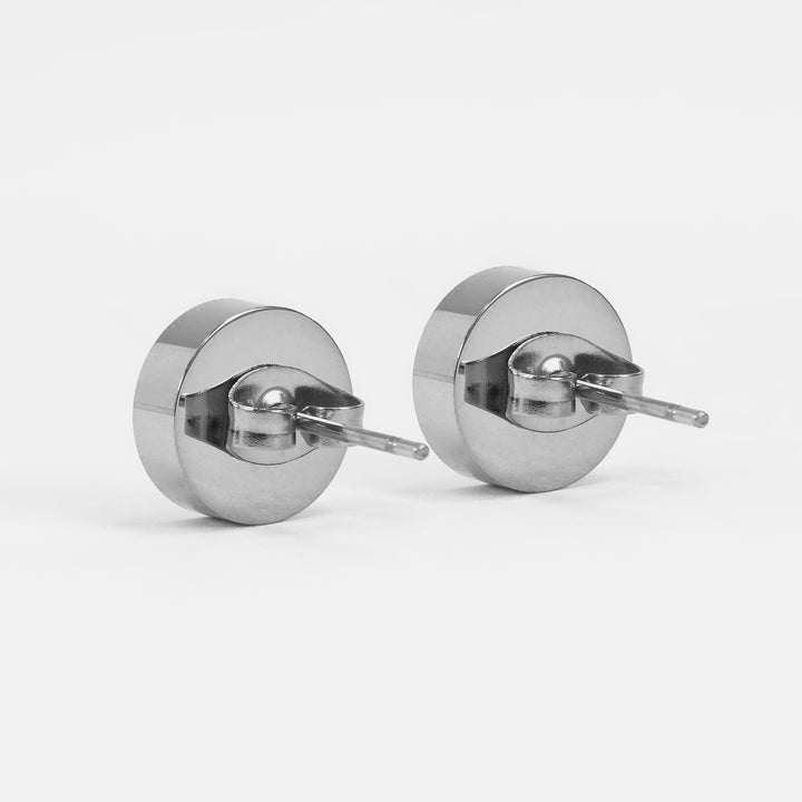 Roman Numeral Stud Earrings - Stainless Steel