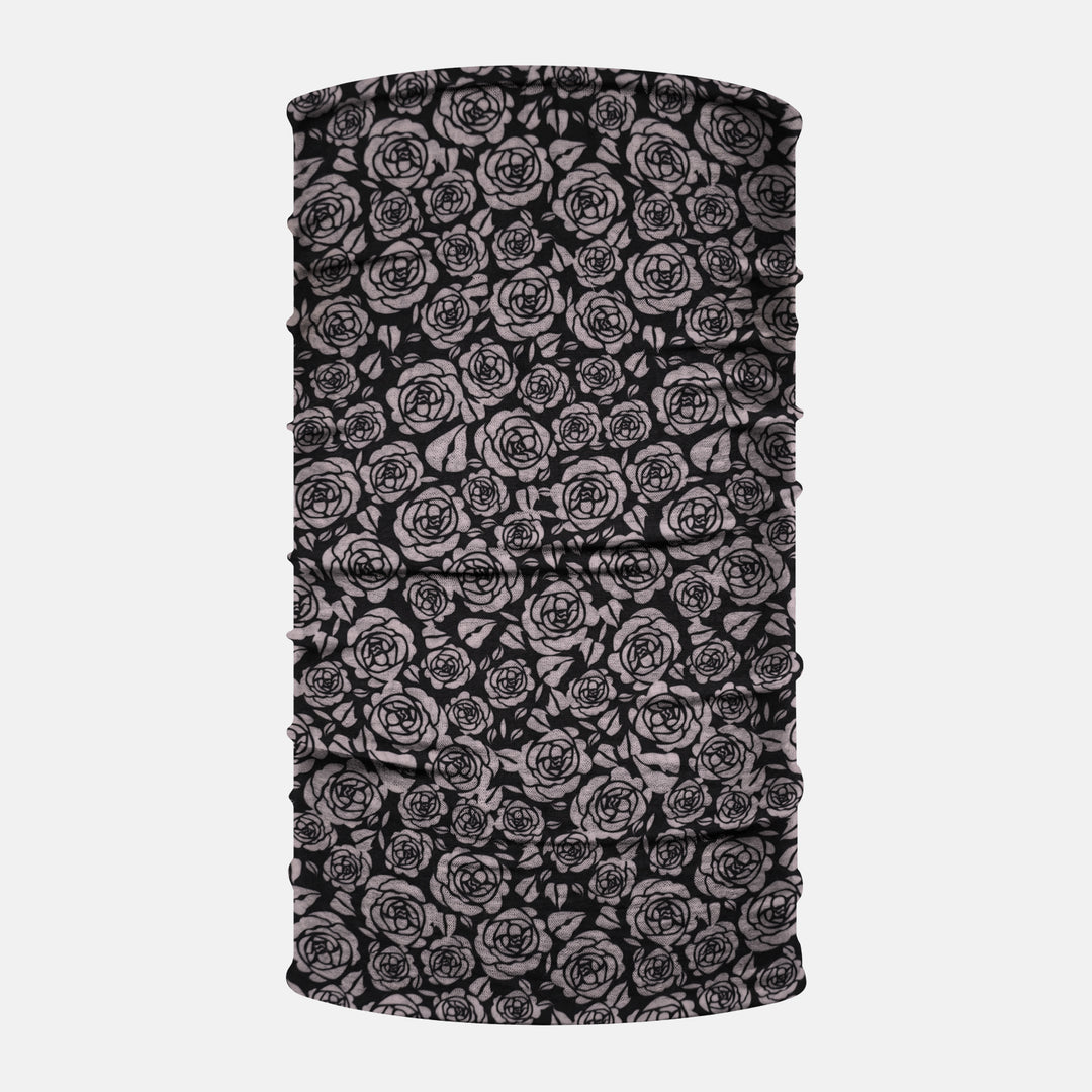 Roses On Black Neck Gaiter