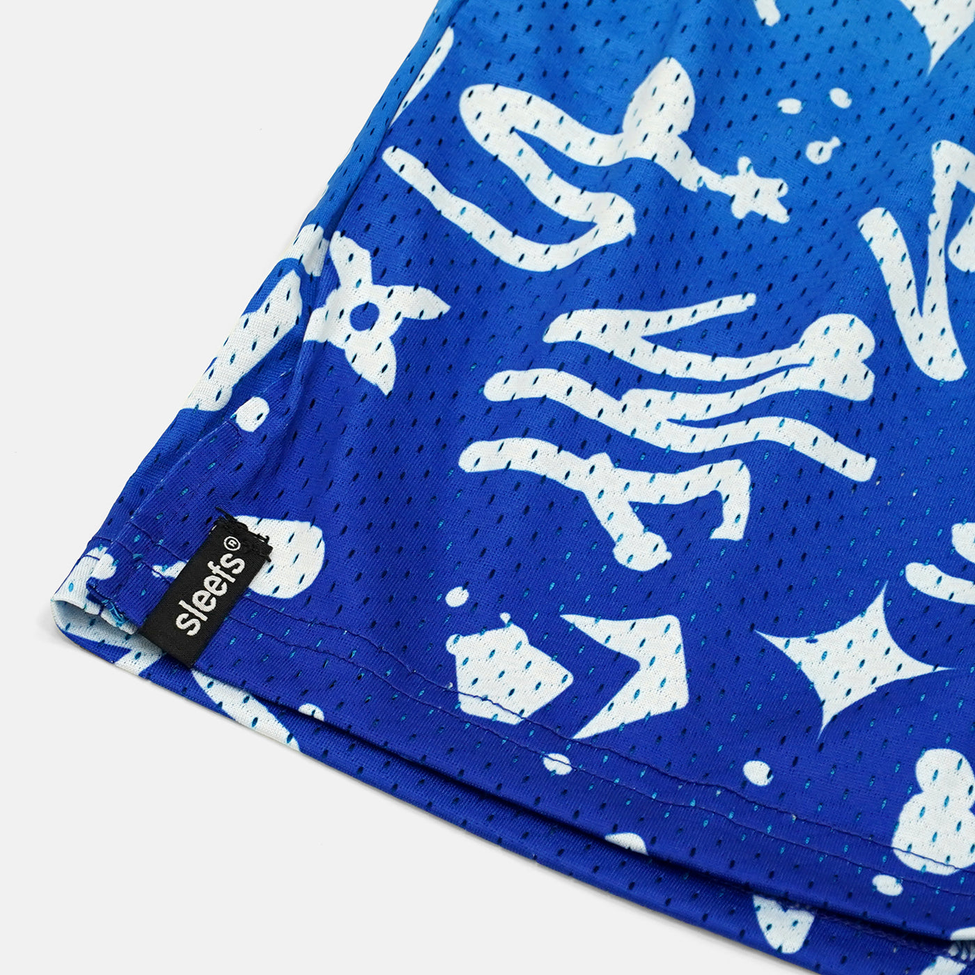 SLF Bluish Blue Color Clash Shorts - 7&quot;