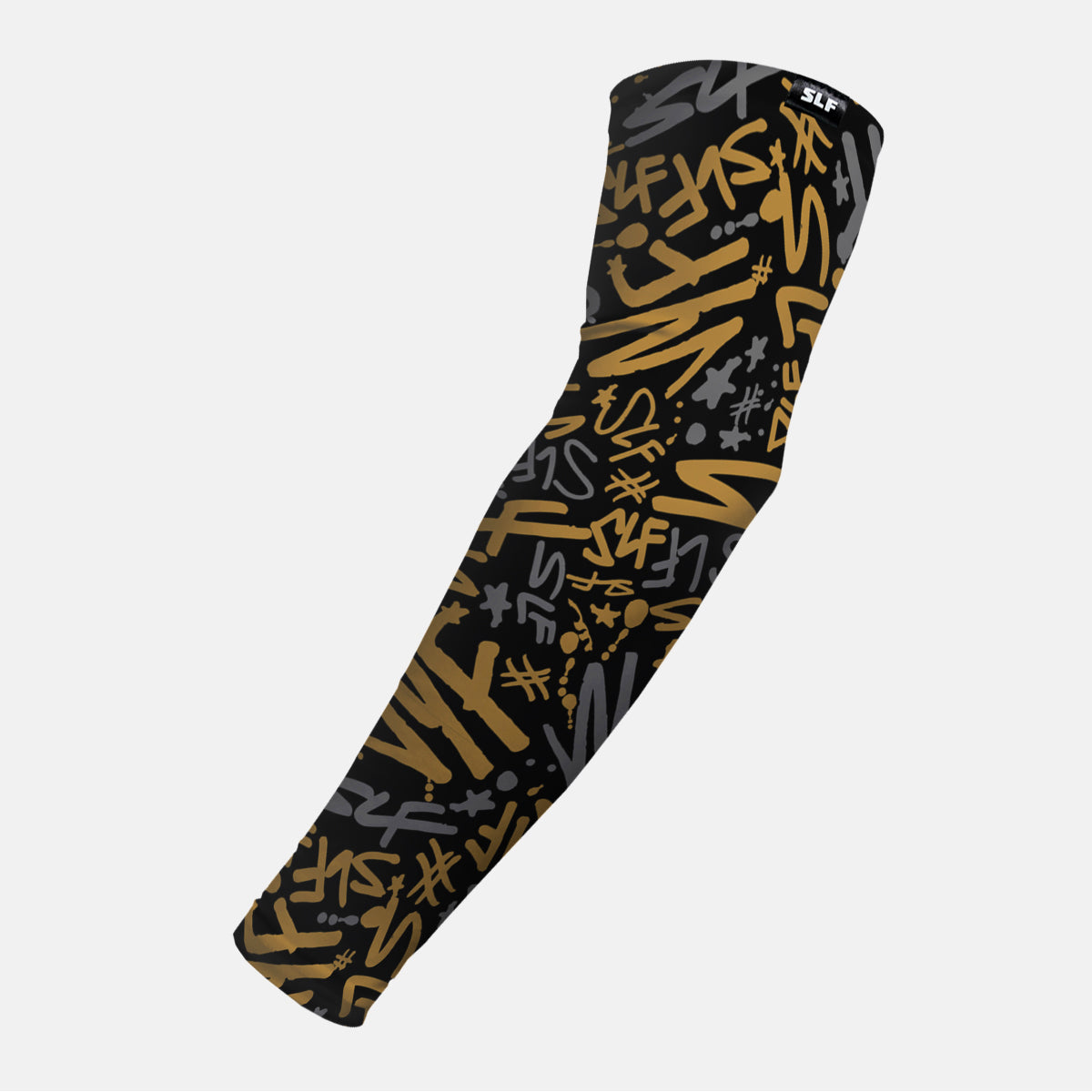 SLF Pattern Black Gold Arm Sleeve