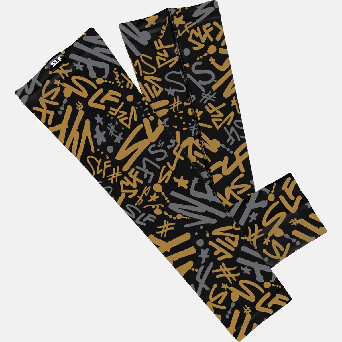 SLF Pattern Black Gold Arm Sleeve