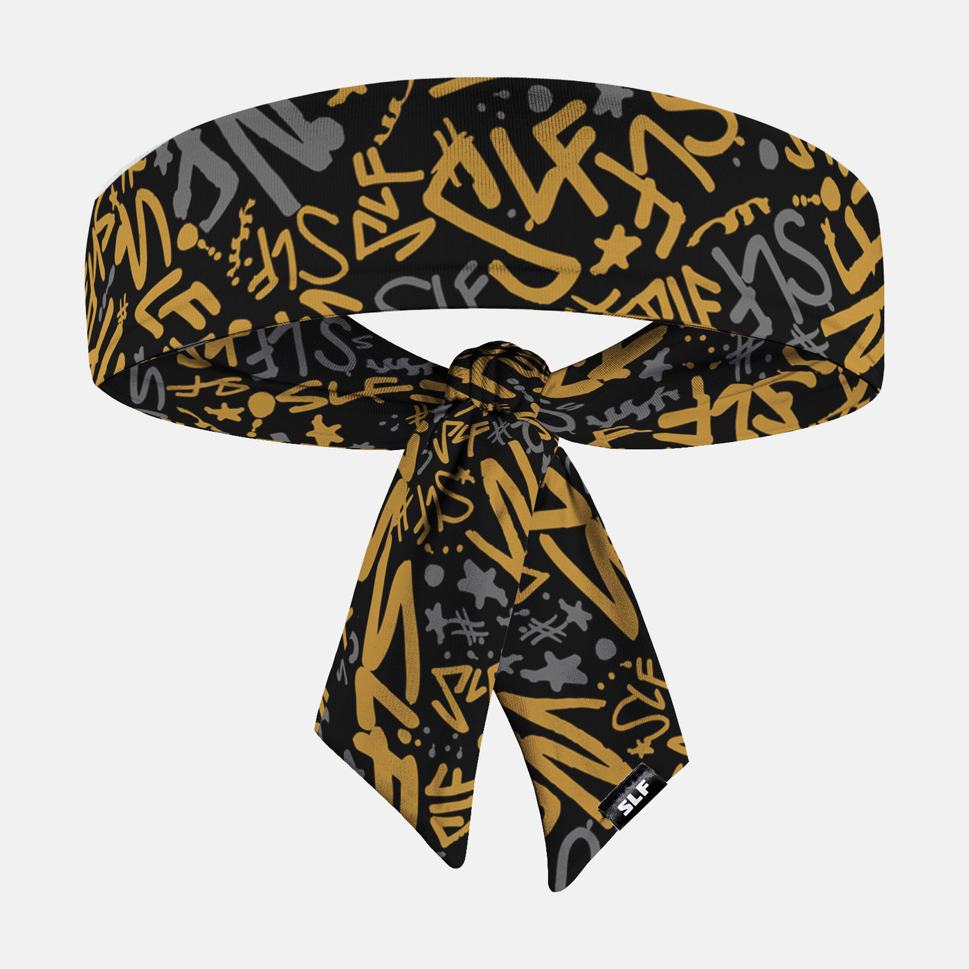 SLF Pattern Black Gold Ninja Headband