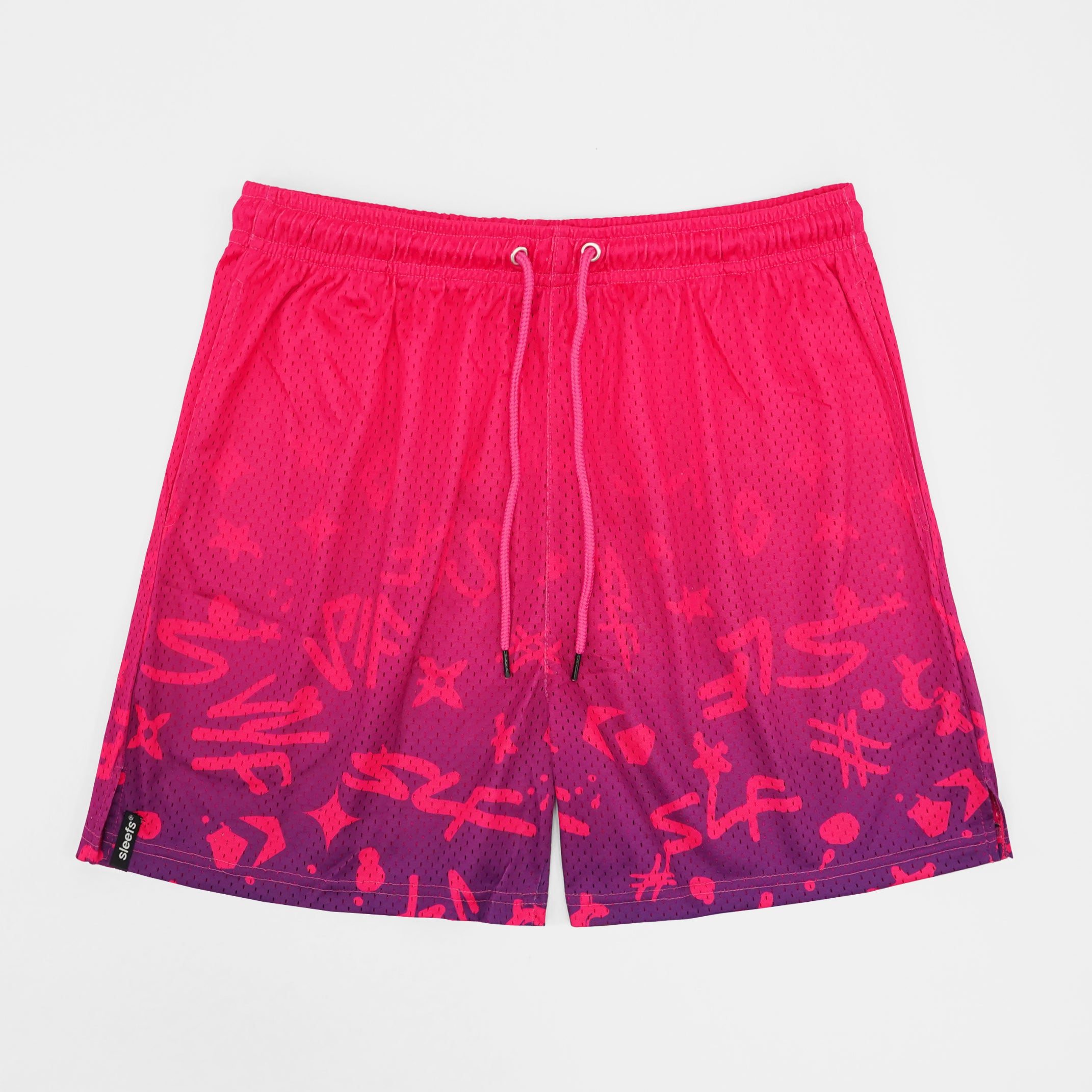 SLF Pink Purple Color Clash Shorts – SLEEFS