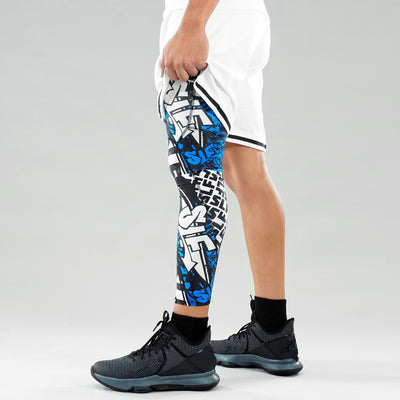 SLF Wild Blue Pattern Pro Leg Sleeve