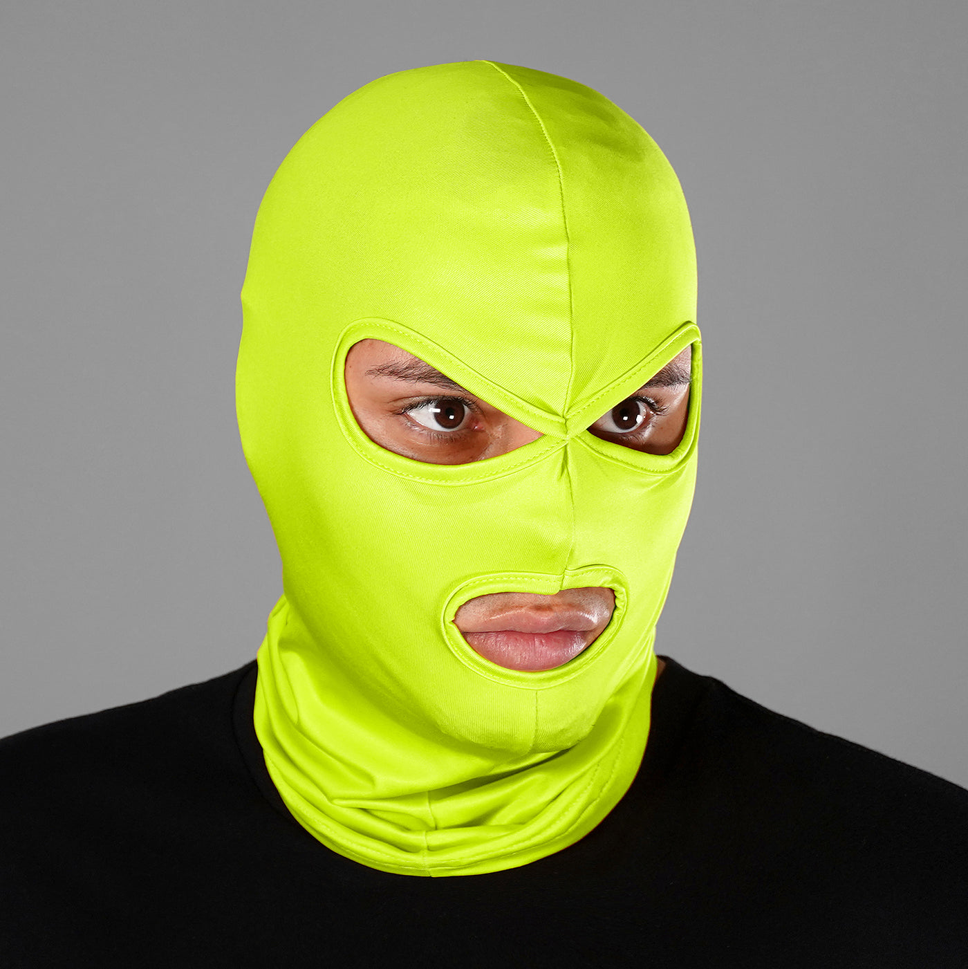 Safety Yellow 3 Hole Ski Mask