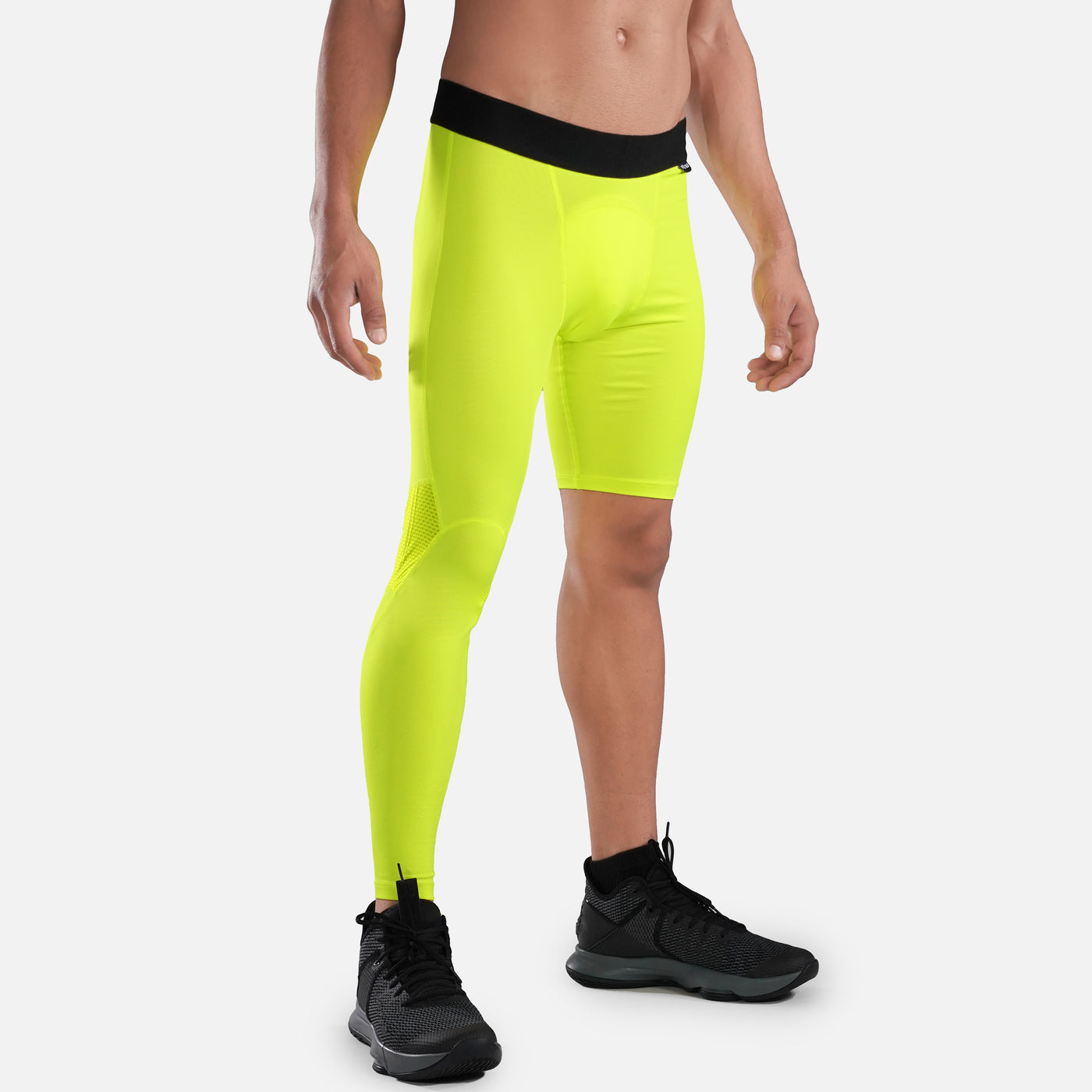 Safety Yellow Single-leg Basketball Tights