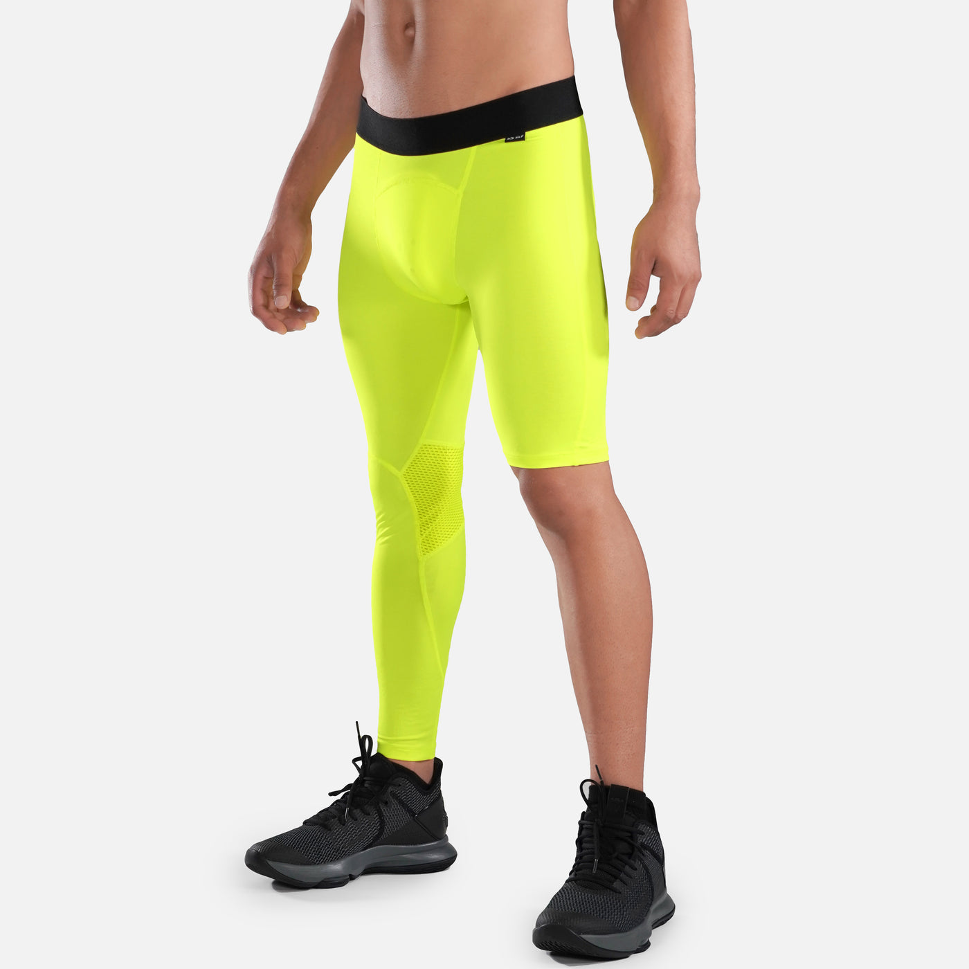 Safety Yellow Single-leg Basketball Tights