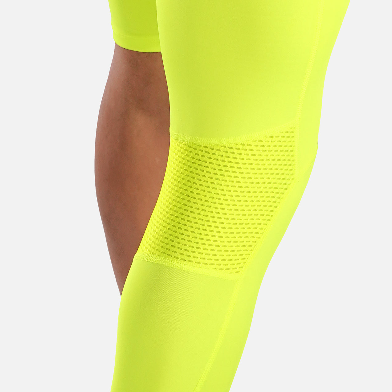 Safety Yellow Single-leg Basketball Tights