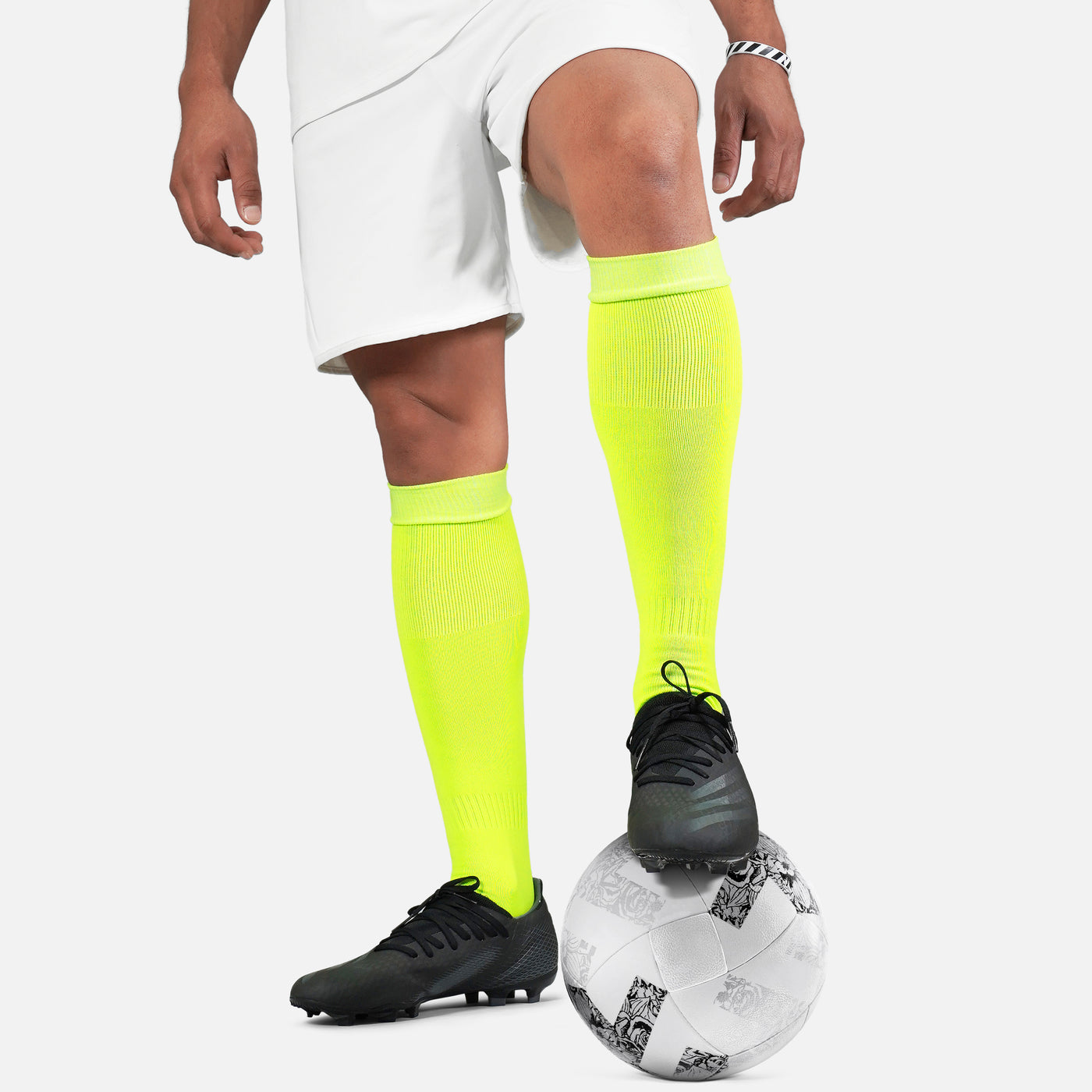 Safety Yellow Soccer Knee-High Socks