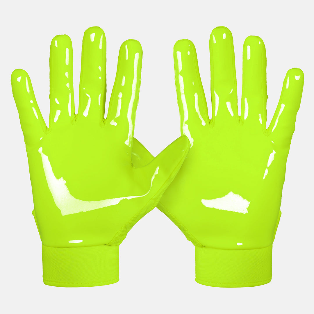 Safety Yellow Sticky Football Receiver Gloves