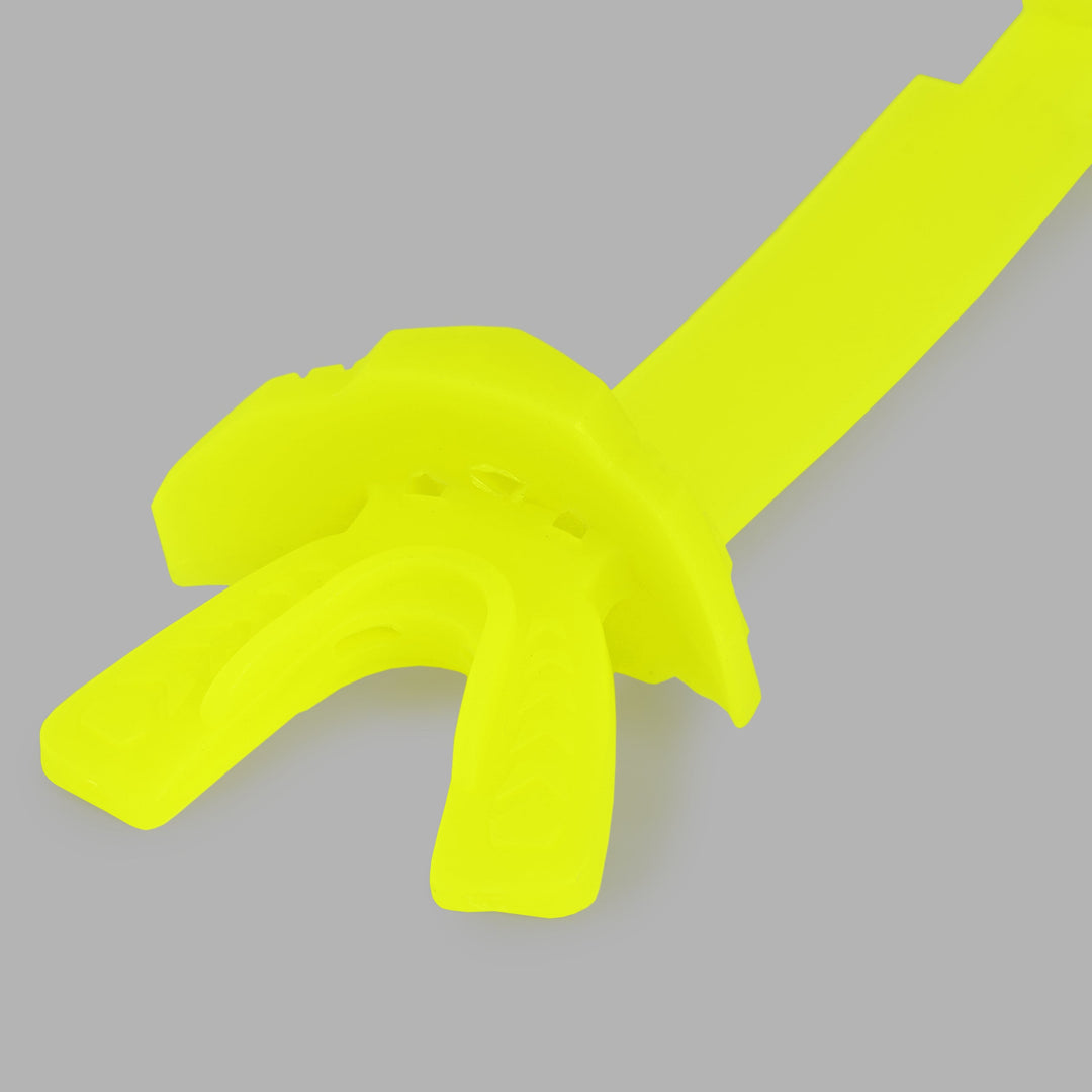 Safety Yellow X Football Mouthguard with Logo