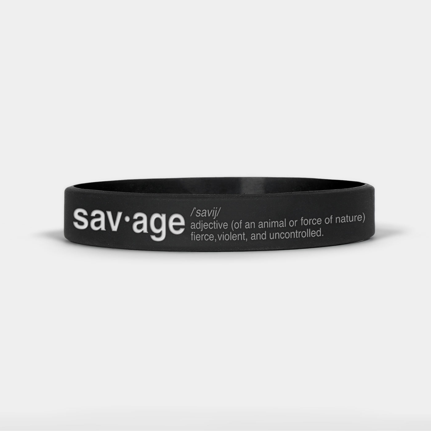 Savage Meaning Motivational Wristband