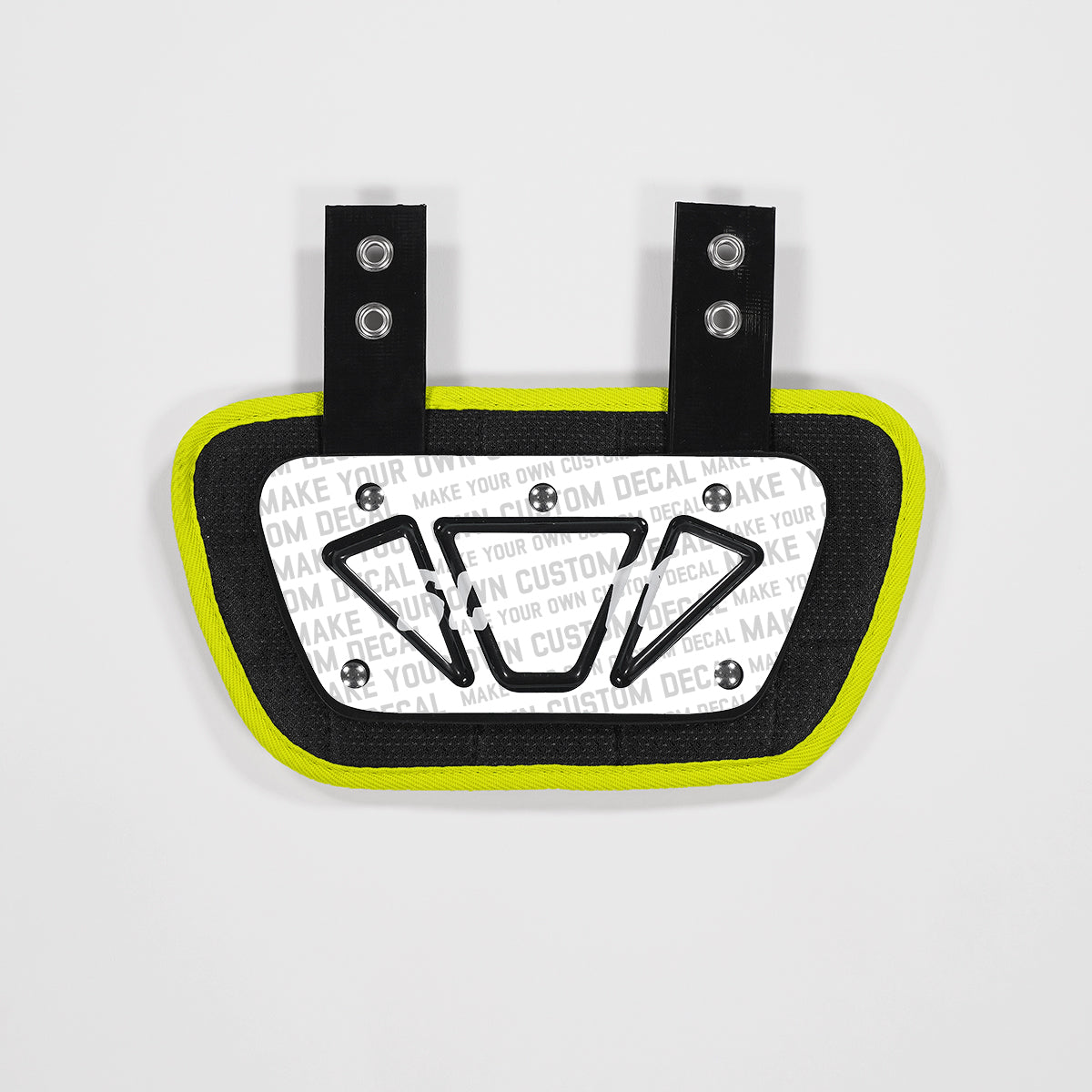 Decorated Football Back Plates for Adults, Youth