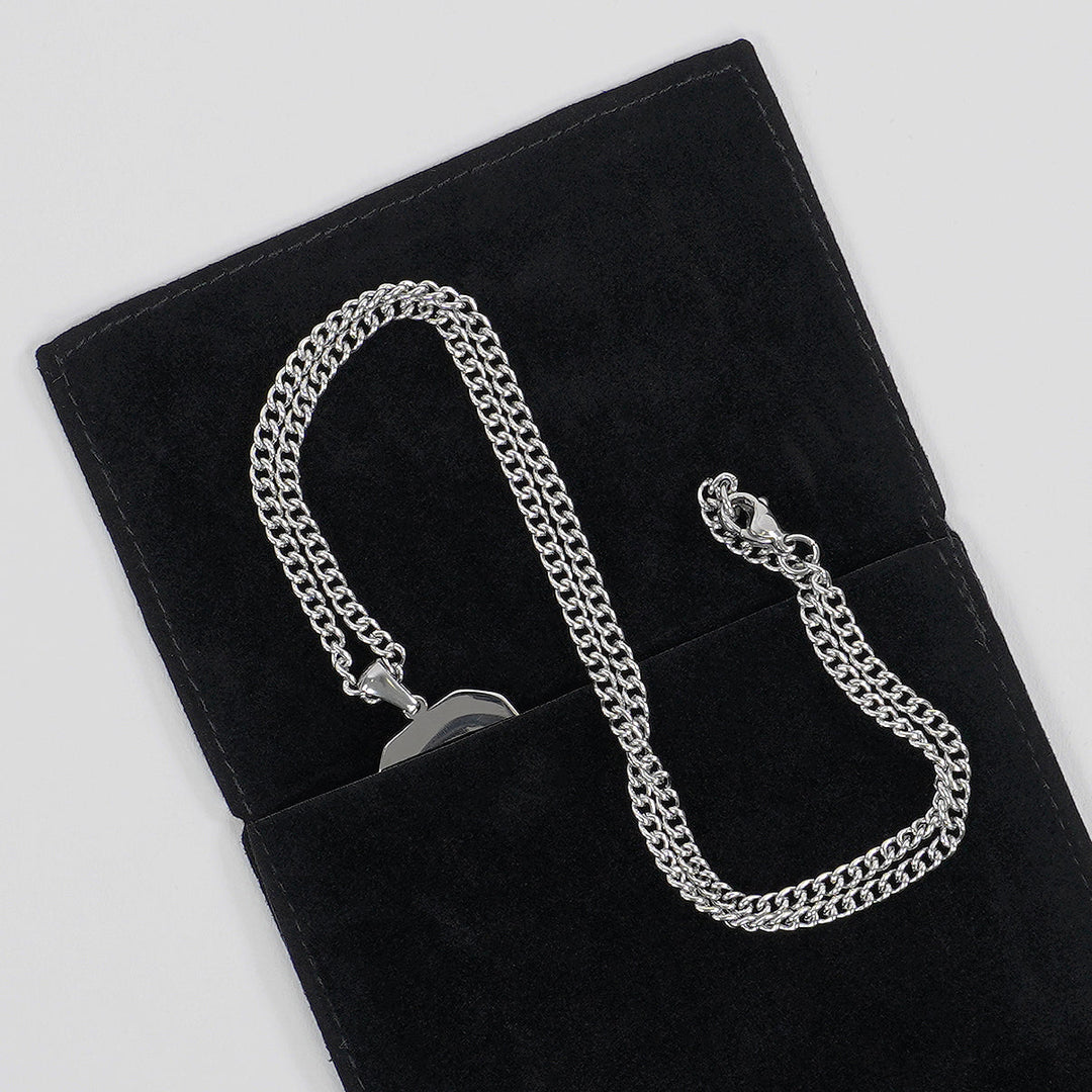 92 Number Pendant with Chain Kids Necklace - Stainless Steel