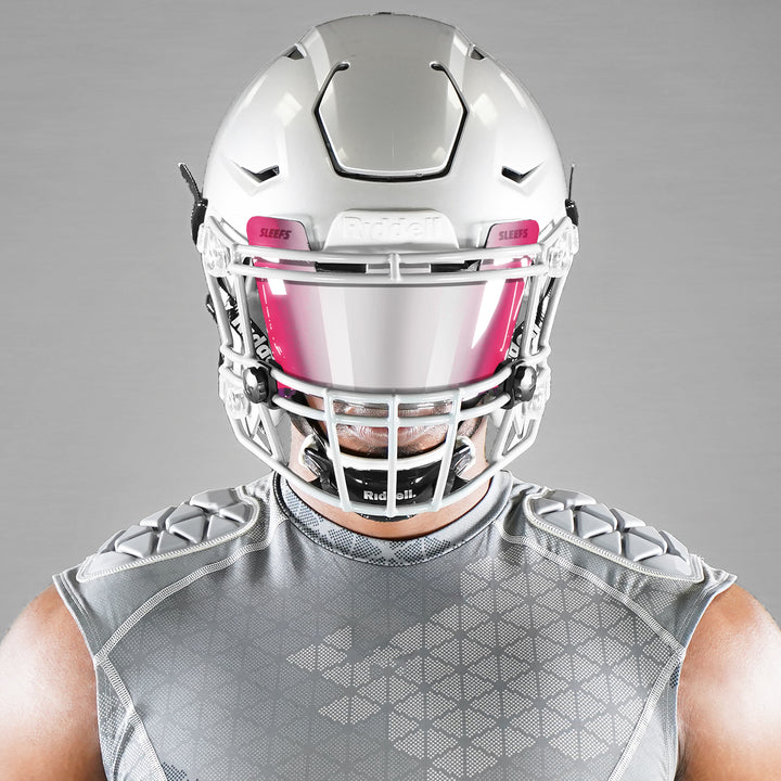 Sleefs Pink Machine Silver Helmet Eye-Shield Visor