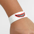 Smile White 1 Inch Wristband