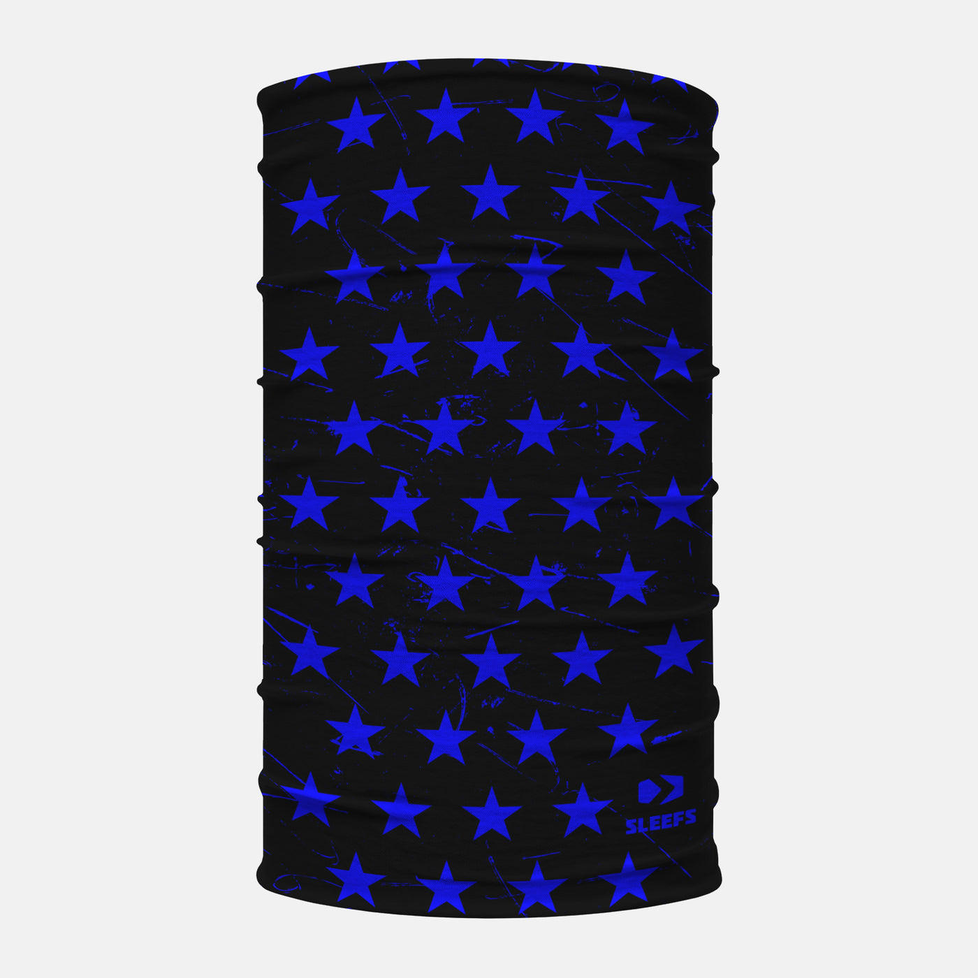 Stars Black Blue Neck Gaiter