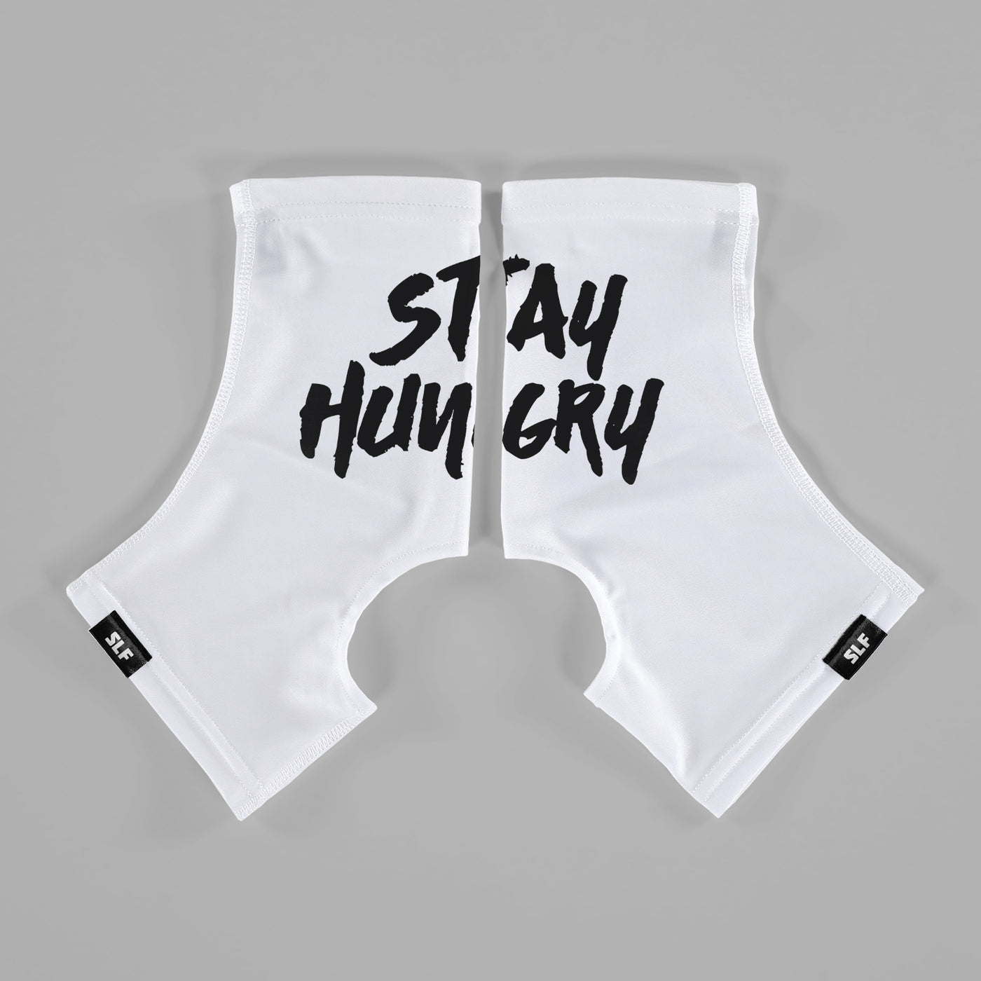 Stay Hungry White Spats / Cleat Covers