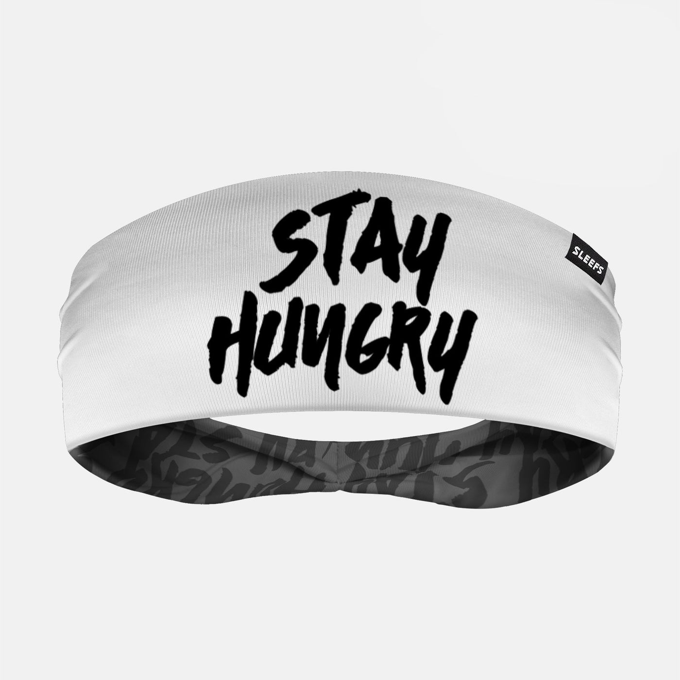 Stay Hungry White Double Sided Headband
