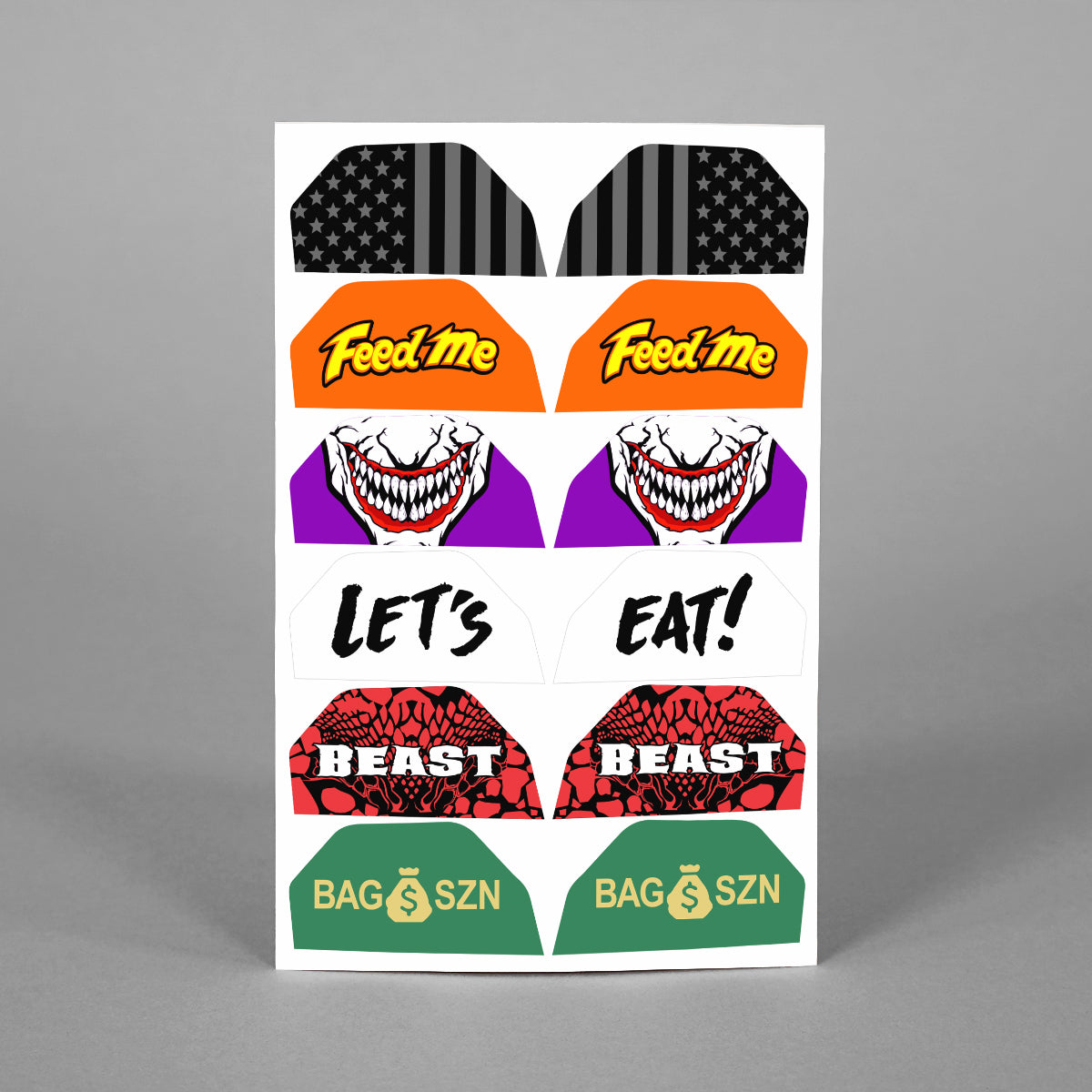 Stickers for Helmet Visor Tabs Collection #2