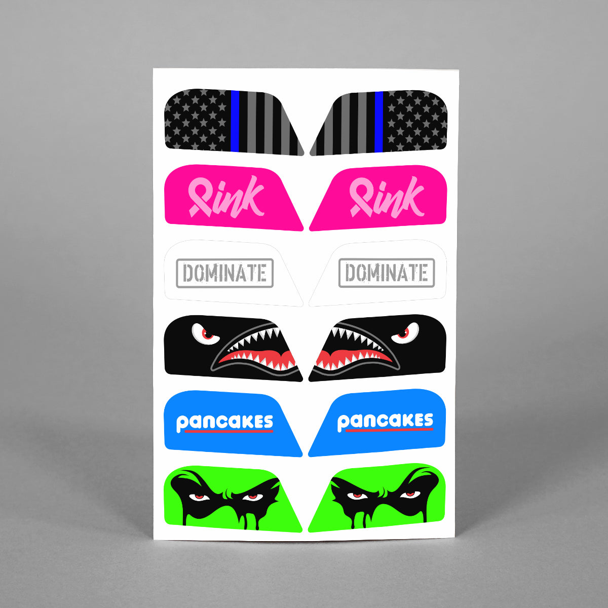Stickers for Helmet Visor Tabs Collection #3