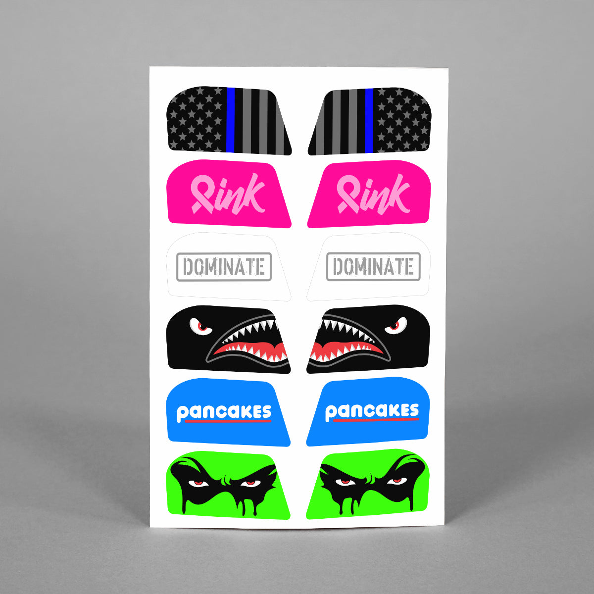 Stickers for Helmet Visor Tabs Collection 3 SLEEFS