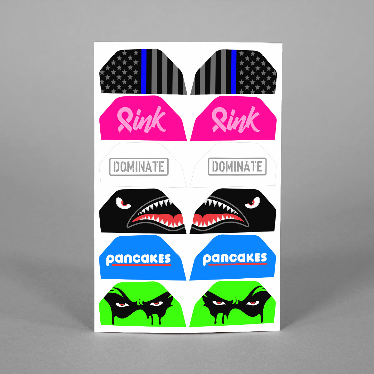 Stickers for Helmet Visor Tabs Collection #3
