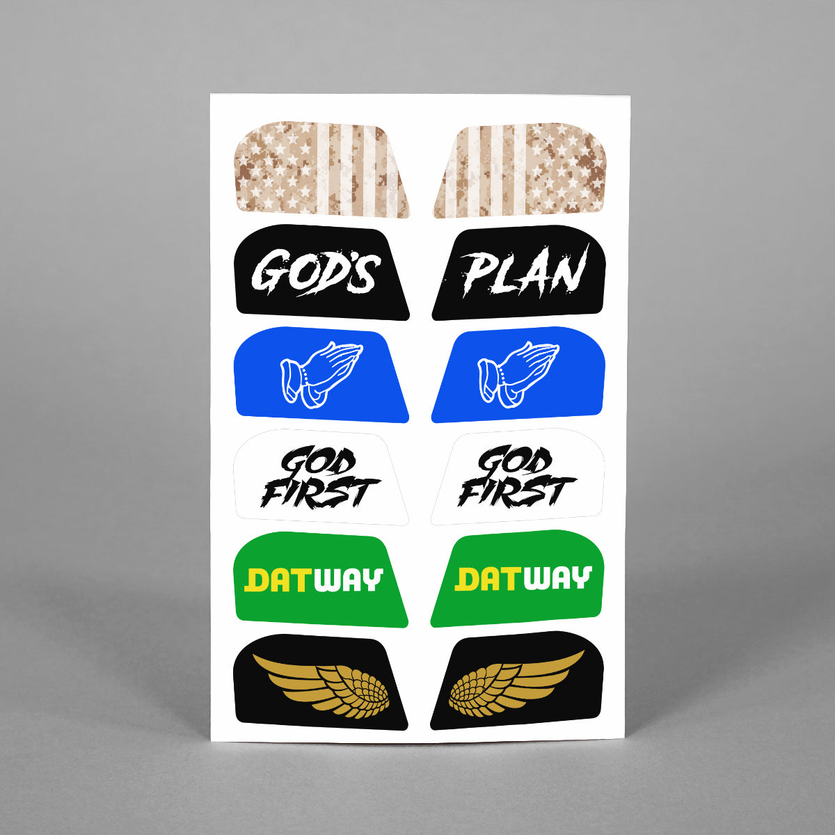 Stickers for Helmet Visor Tabs Collection 4 SLEEFS