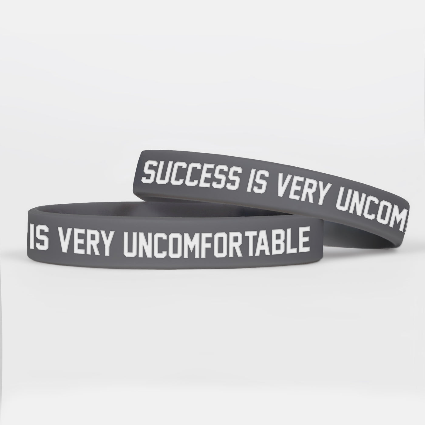 Success Is Very Uncomfortable Motivational Wristband