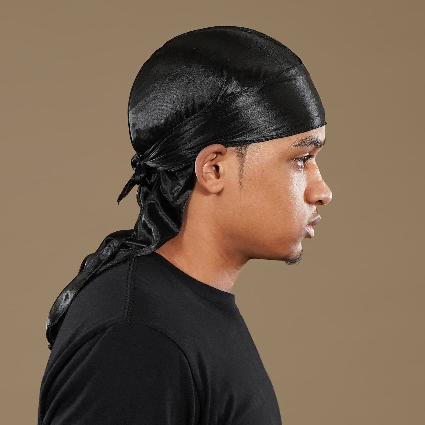 DUtheRAGthing Black Solid Silky Durags