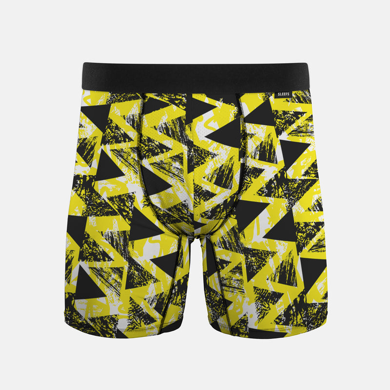 Symmetrical Black Yellow Men's Underwear